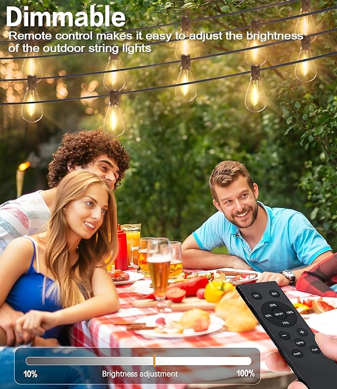 Tenmiro 100FT LED Outdoor String Lights - Image 5