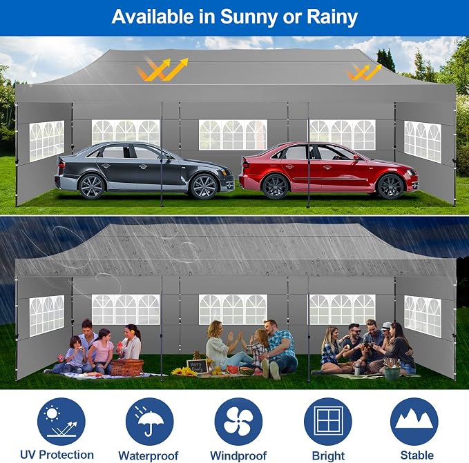 COBIZI 10x30 Pop up Canopy Tent 10x30 Canopy - Image 5