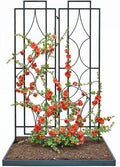 IDZO 2-Piece Diamonds Design Decoration Trellis, Metal Decorative Trellis by Idzo