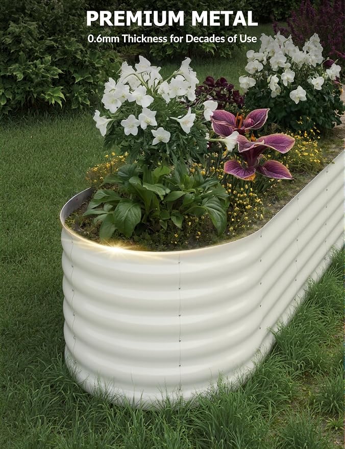 2 Pcs Raised Garden Beds Outdoor 8x2x1.5 ft - Image 3