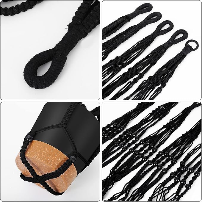 GARDIFE Hanging Planters for Indoor Plants, Macrame Plant Hanger, 35 Inches - Image 4