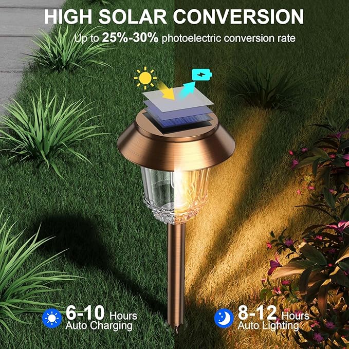 XMCOSY+ Solar Pathway Lights Outdoor - Image 3