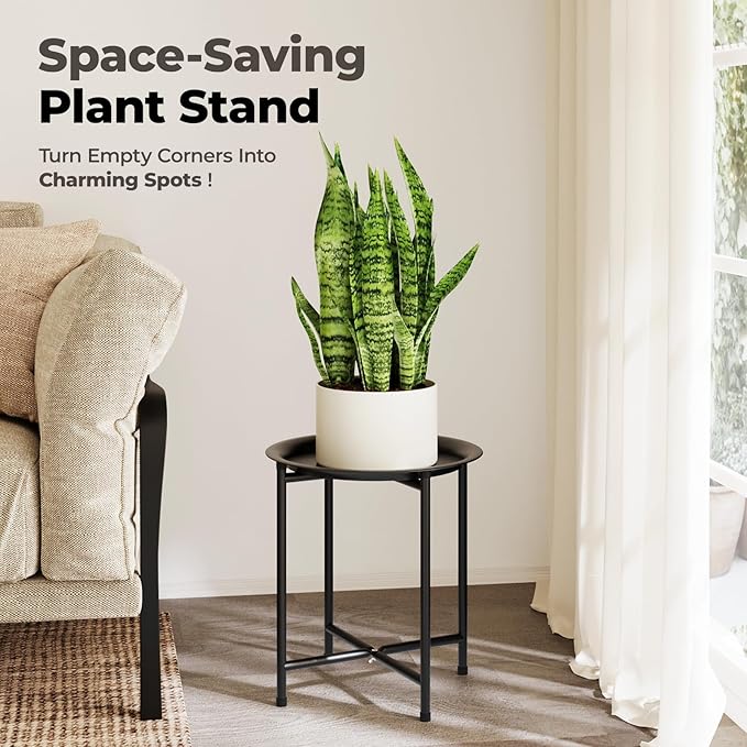 Bamworld Plant Stand Indoor Tall Plant Table - Image 2
