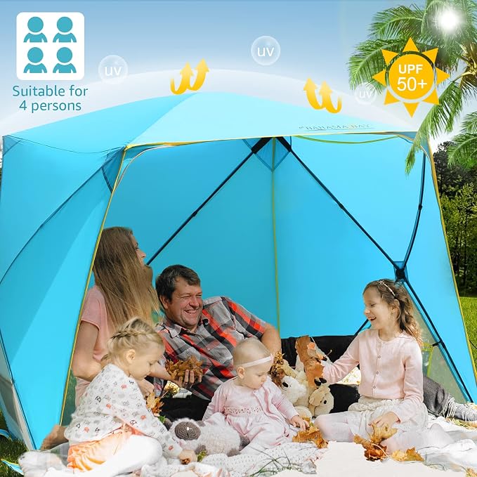 Old Bahama Bay Pop Up Beach Tent, Portable Shade Sun Shelter UPF50+ UV - Image 2