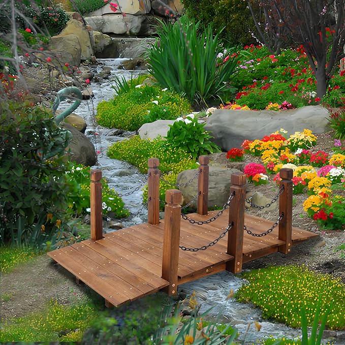 5 Ft Decorative Outdoor Bridge - Image 2