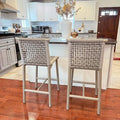 PURPLE LEAF Bar Stools Set of 2 by PURPLELEAF