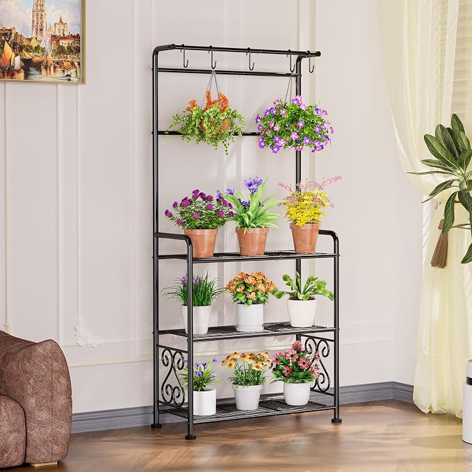 Plant Stand Indoor Outdoor Heavy Duty Metal - Image 6