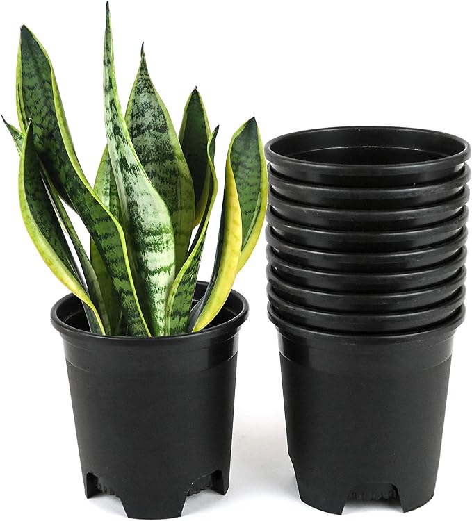 Wholesale Bulk Nursery Pot 4.5 Inch Black Plastic Planters 30-Pack 0.35 Gallon by CottaPlanters