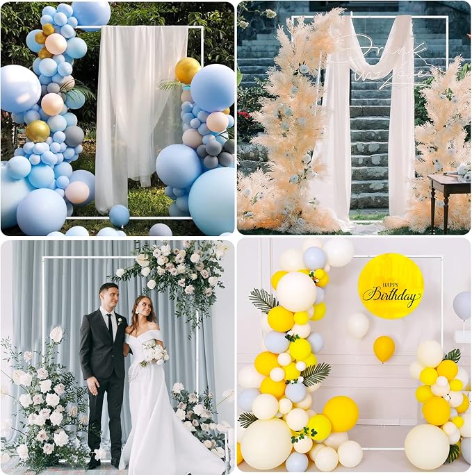 Wedding Arch Backdrop Stand 6.6x5 FT Square Wedding Arches - Image 6