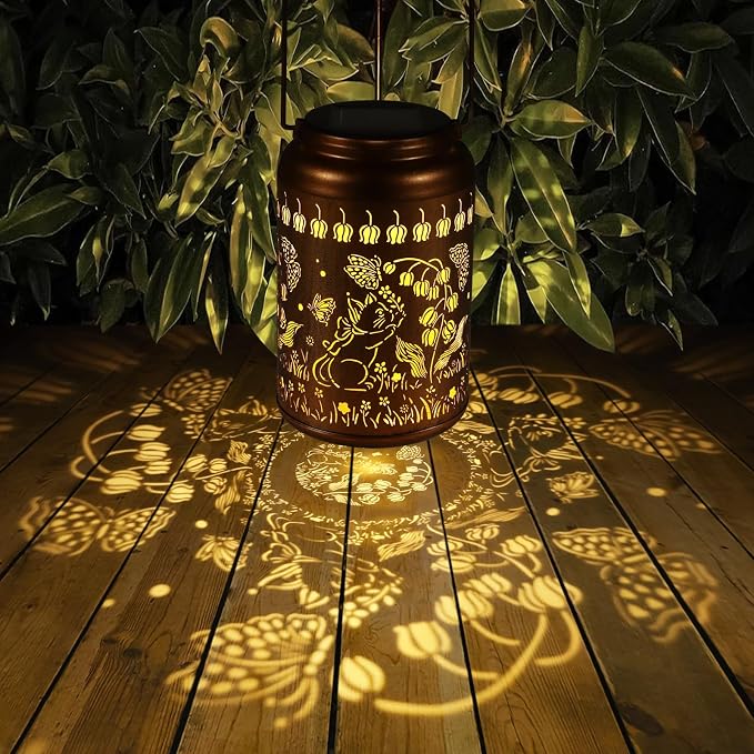 Solar Lanterns Outdoor Waterproof Hummingbird Garden Decor Gifts - Image 3