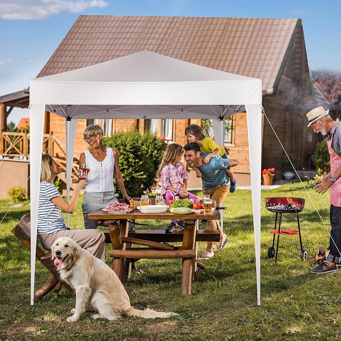 Outvita 6.5x6.5ft Pop Up Canopy Tent, Outdoor Instant Shelter Folding Canopy - Image 7