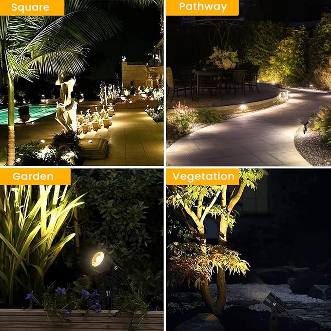 Svater Landscape Lighting Low Voltage, 10 Pack Outdoor Spotlights - Image 6
