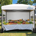 8X8 Pop Up Canopy Tent with 3 Sidewalls, Easy Up Canopy, Commercial Instant by Sannwsg