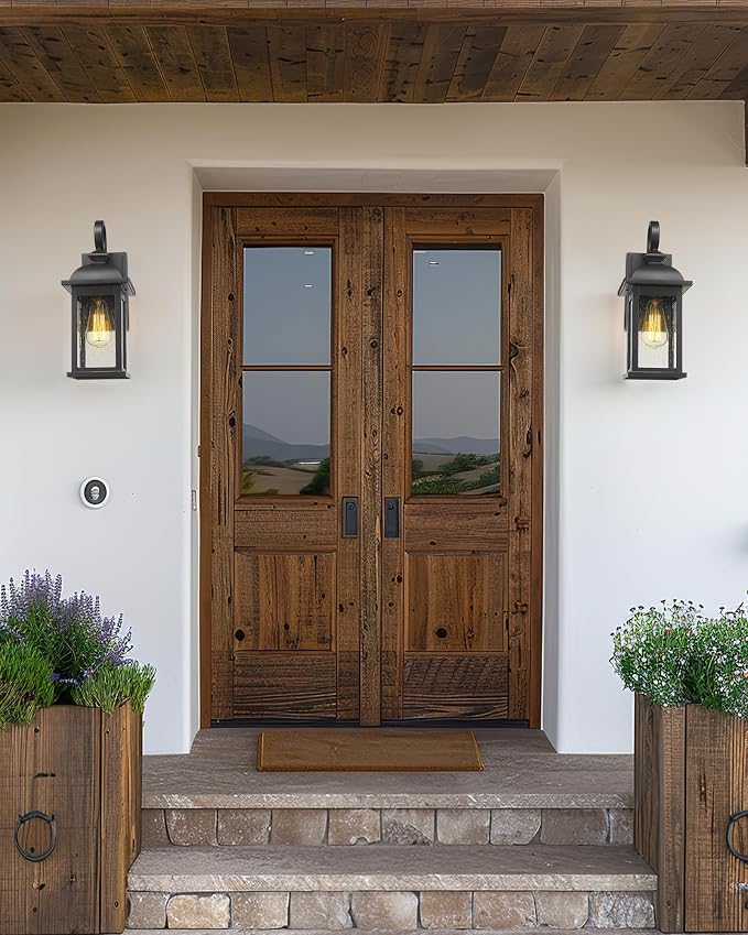 FEMILA Outdoor Wall Sconce, Anti-Rust Waterproof, Matte Black, 4FD54B2 BK - Image 6