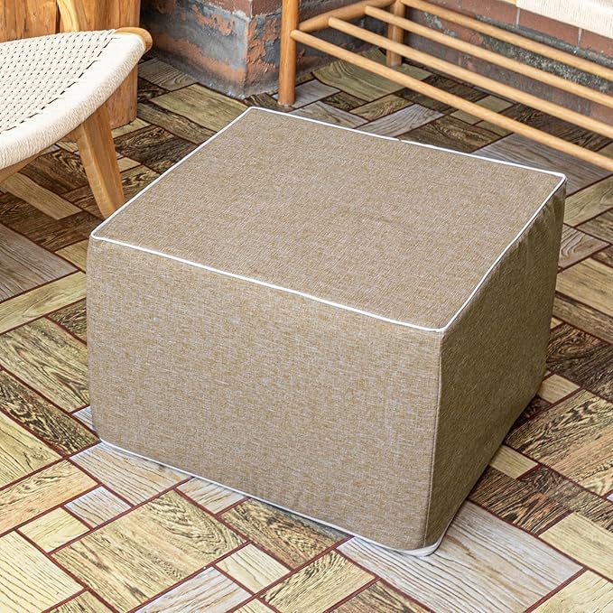 Outdoor Ottoman 20x20x14 Inches Outdoor Square Ottomans by AbunHeri