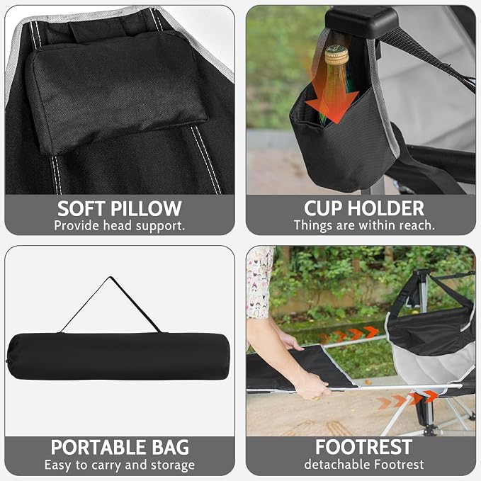 Romswi 2-Pack Aluminum Hammock Chair - Image 5