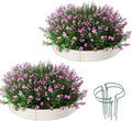 Galvanized Metal Planter Round Raised Garden Bed Kit by ZFHgarden