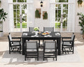 SERWALL 7 Piece Outdoor Dining Table Sets by SERWALL