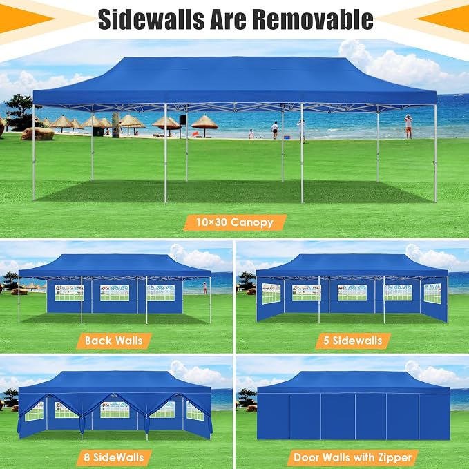 COBIZI 10x30 Heavy Duty Pop up Canopy Tent - Image 9