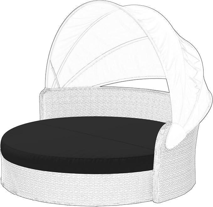 Outdoor Daybed Cushion Cover, Outdoor Waterproof and Fade-Resistant Sun Bed by Cethytirko