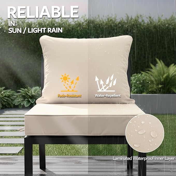 19x19 Inch Patio Chair Cushion - Image 3