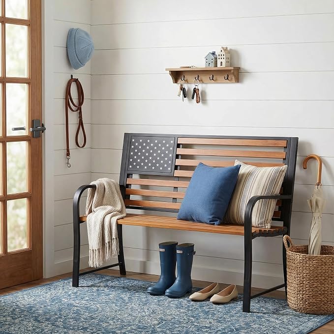 50" Garden Bench Outdoor Bench - Image 4