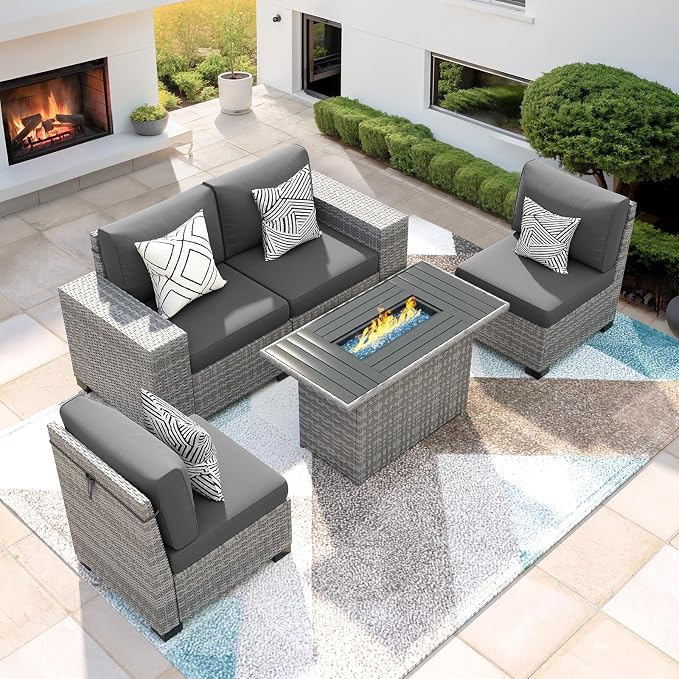 5 Piece Patio Furniture Set by VonzoyHome
