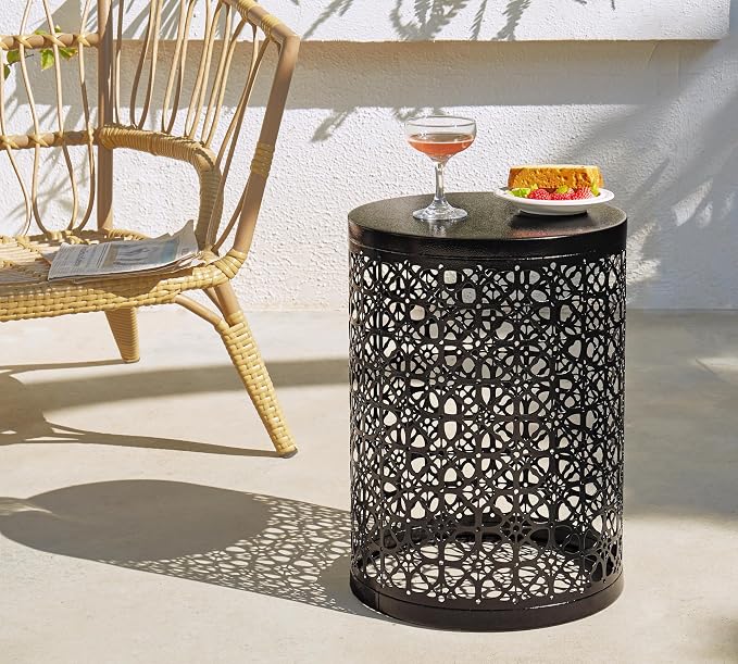 HFHOME Set of 3 Heavy-Duty Round End Table, Side Table, Coffee Table - Image 8