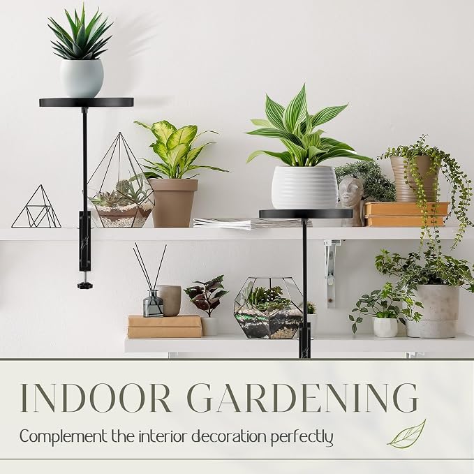 2 Pcs Window Sill Plant Shelf 5.7''D x 12.4''H Adjustable Window Shelf - Image 6