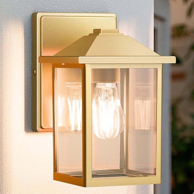 Outdoor Wall Lantern, Exterior Waterproof Wall Sconce Light Fixture, Anti-Rust by MATAMEYE