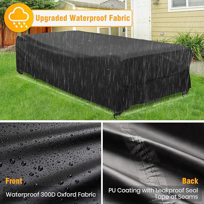 Velway Patio Furniture Cover Waterproof Outdoor Sectional Sofa Set Covers - Image 3
