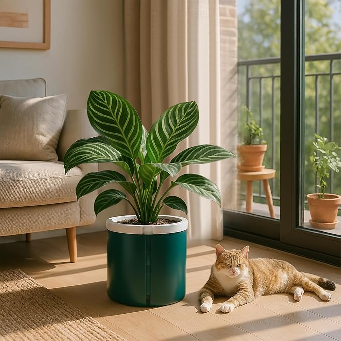 D'vine Dev 8 Inch Design Self Watering Planter - Image 2