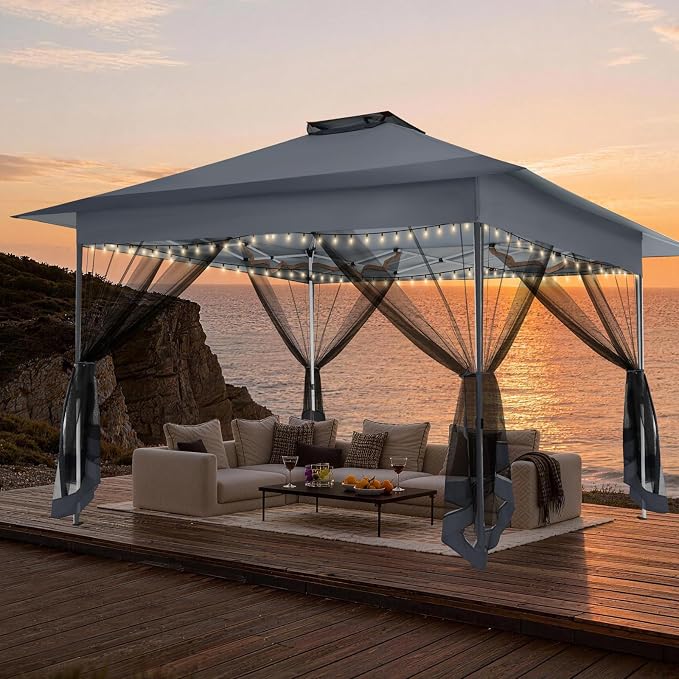 C0BIZI Gazebo 10x15 Pop up Canopy, Gazebos on Clearance-Canopy Tent - Image 2