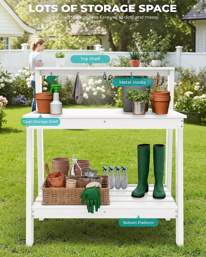 SERWALL Potting Bench Outdoor - Image 7