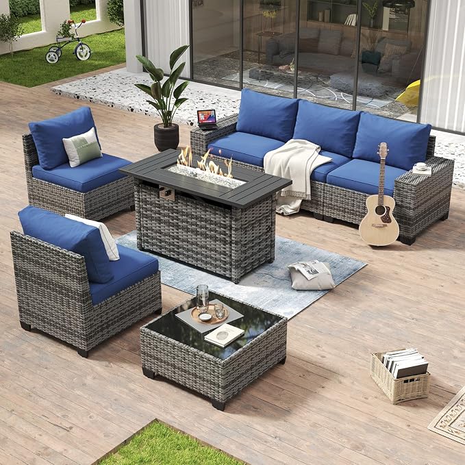Aoxun 7 Piece Patio Furniture Set - Image 2