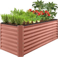 Best Choice Products 8x2x2ft Outdoor Metal Raised Garden Bed, Rectangular Deep by BestChoiceProducts