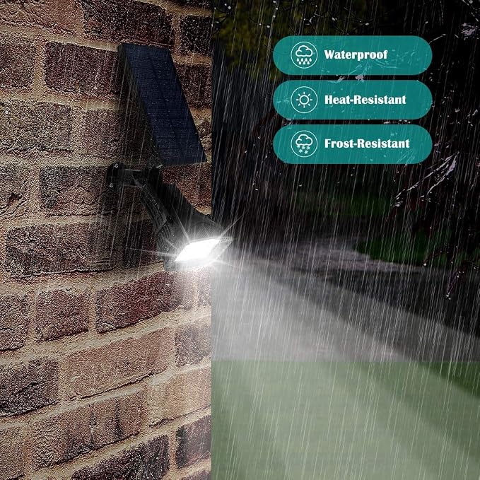 URPOWER Solar Lights Outdoor 2-in-1 Waterproof Solar Spotlight Auto On/Off Wall - Image 4