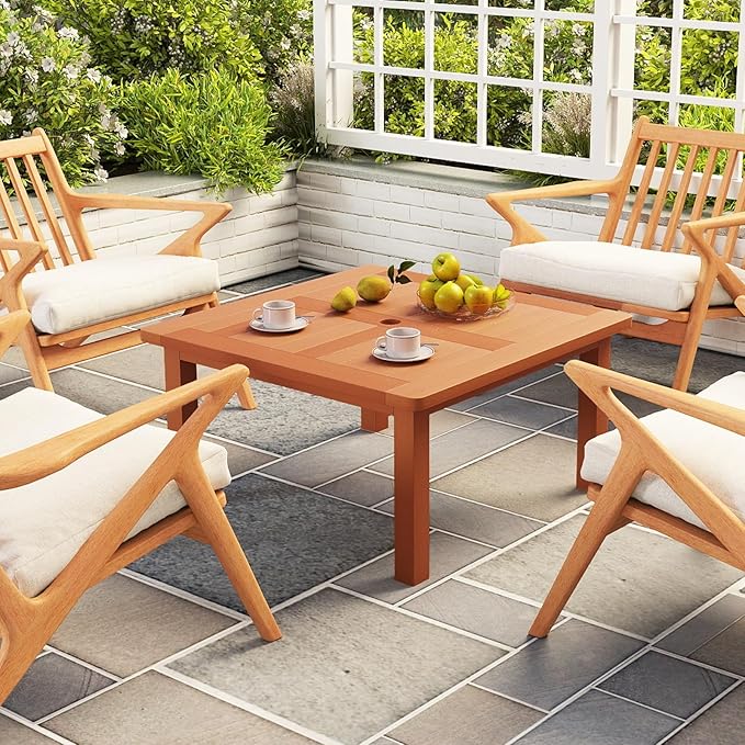 Tangkula Patio Coffee Table - Image 4