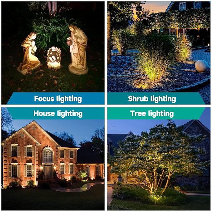 Gardencoin Solid Brass Outdoor Landscape Spotlights, 12V Heavy Duty Low Voltage - Image 6