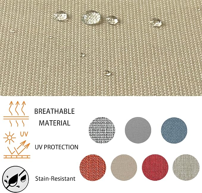 Goodgoods 24x24 inch Outdoor/Indoor Deep Seat Patio Cushions Set of 2 Resilient - Image 5