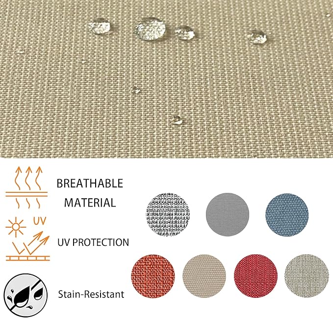 Goodgoods 24x24 inch Outdoor/Indoor Deep Seat Patio Cushion Set of 1 Resilient - Image 5