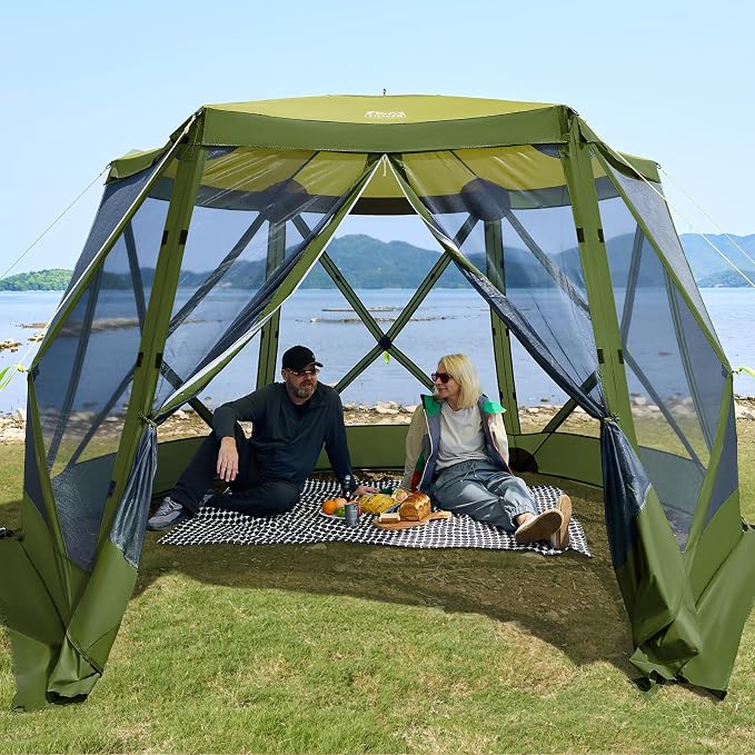 TIMBER RIDGE Easy Pop Up Gazebo Canopy Tent by TIMBERRIDGE