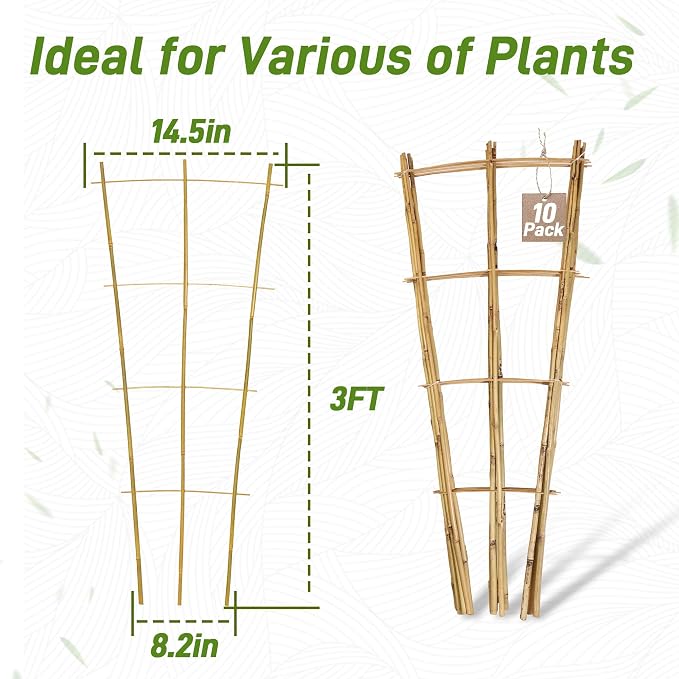 Avalution 10 Pack Bamboo Trellis - Image 6