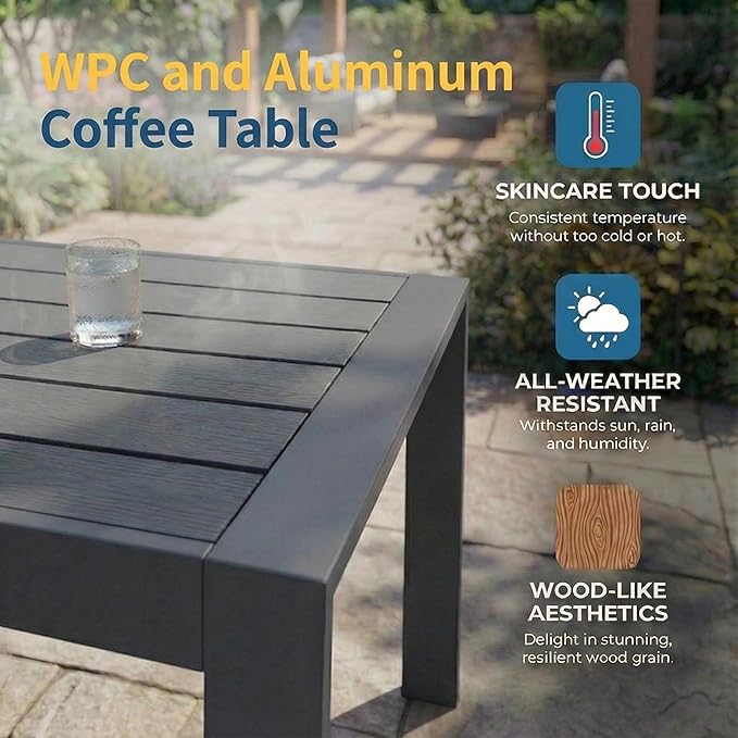 Solaste Aluminum Patio Furniture Set - Image 7