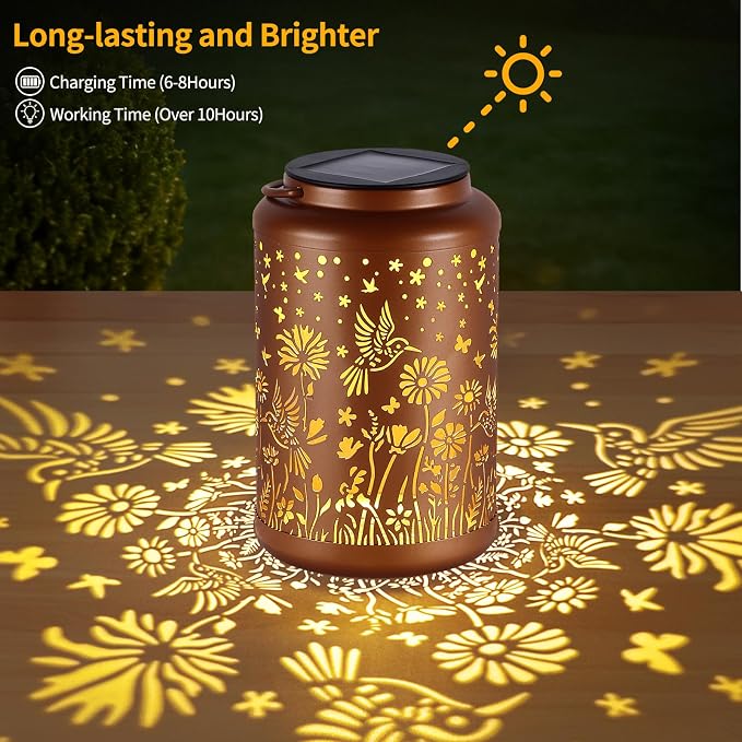Solar Lanterns Outdoor Waterproof Hummingbird Solar Lights Outdoor Waterproof - Image 5