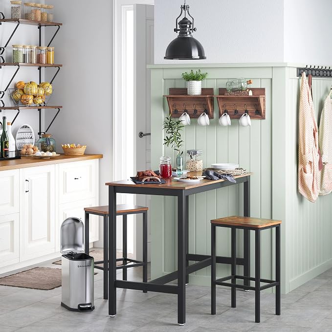 VASAGLE Bar Stools, Kitchen Breakfast Bar Stools - Image 6