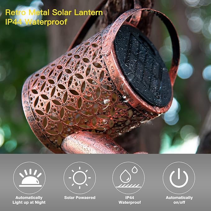 Solar Light Outdoor Decorative Hanging Lanterm, Waterproof, Prefert - Image 6