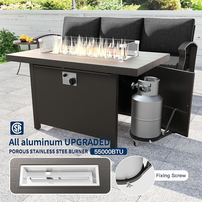Kullavik Aluminum Patio Furniture Set - Image 5