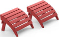 SERWALL Folding Adirondack Chair Footstools Set of 2, Adirondack Ottomans by SERWALL