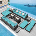 NICESOUL 18 Piece Extra Large Luxury Patio Furniture Set by NICESOUL